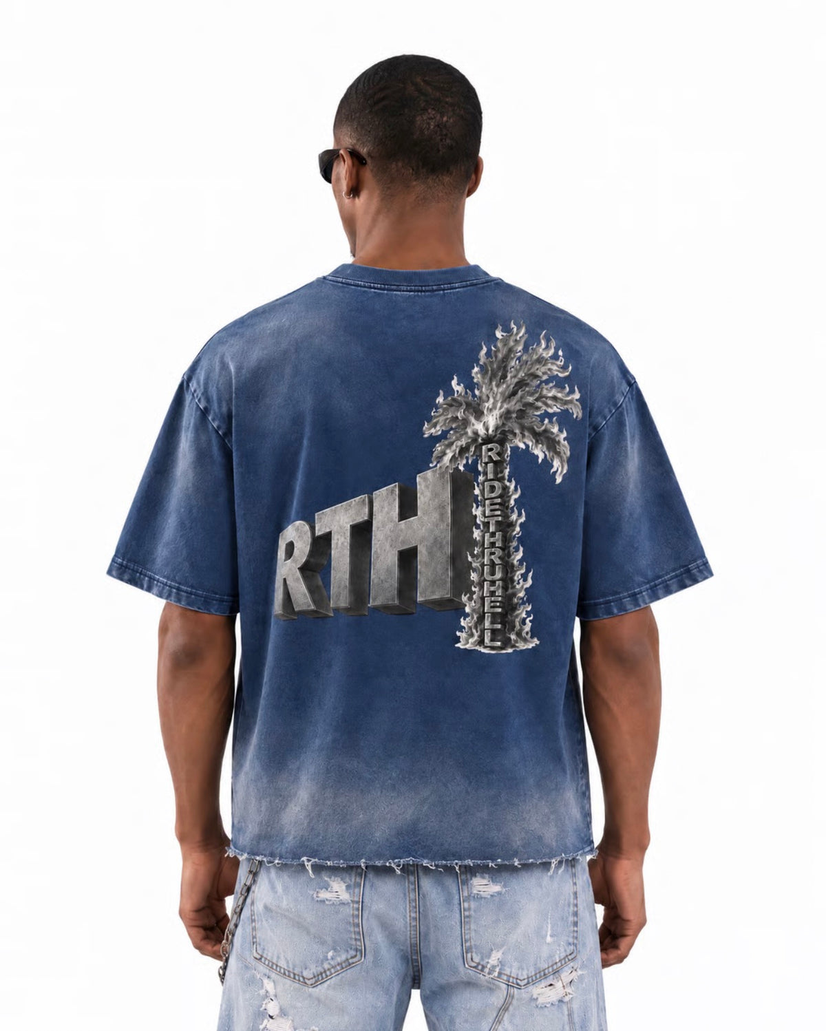 Hollywood Drive Tee - Indigo