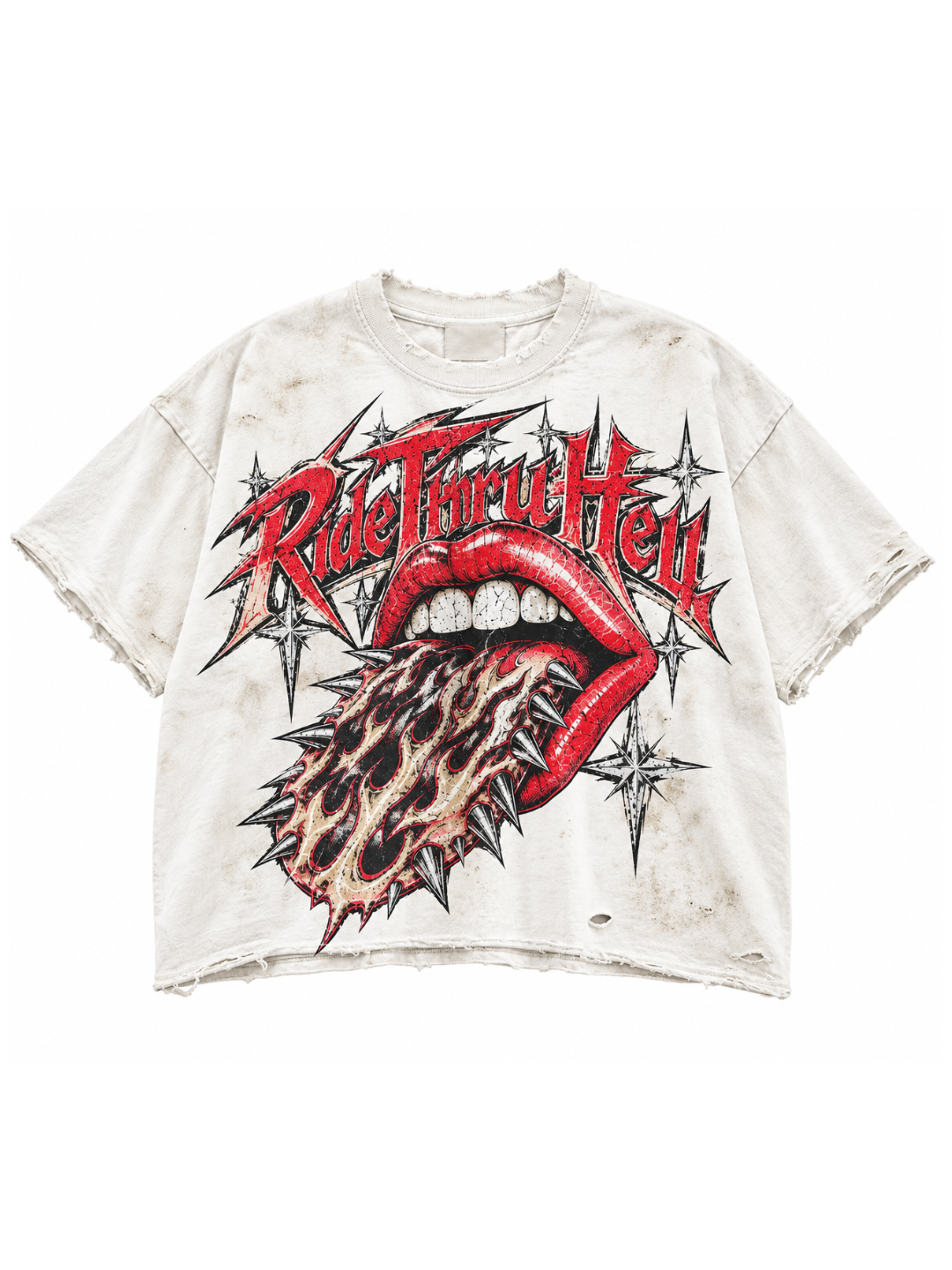 No Rest For Rockstars Tee - Red
