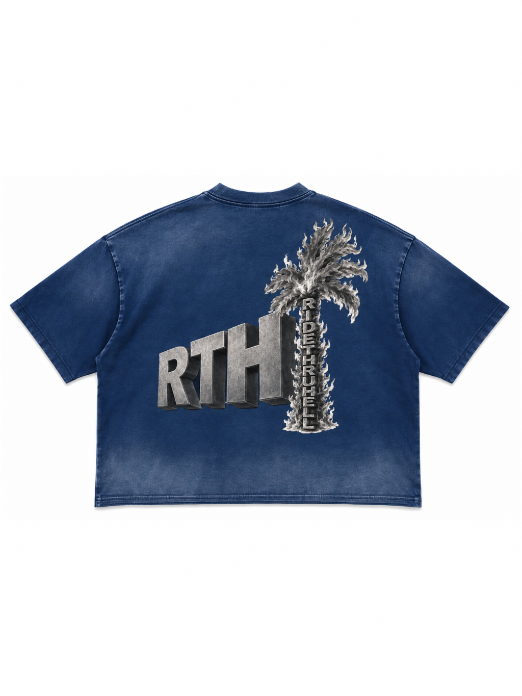 Hollywood Drive Tee - Indigo